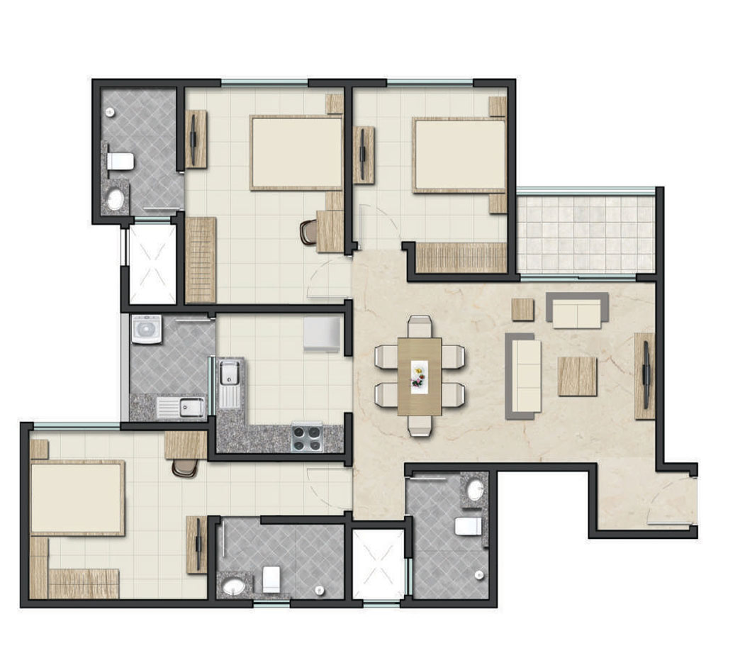 sobha royal pavilion layout plan