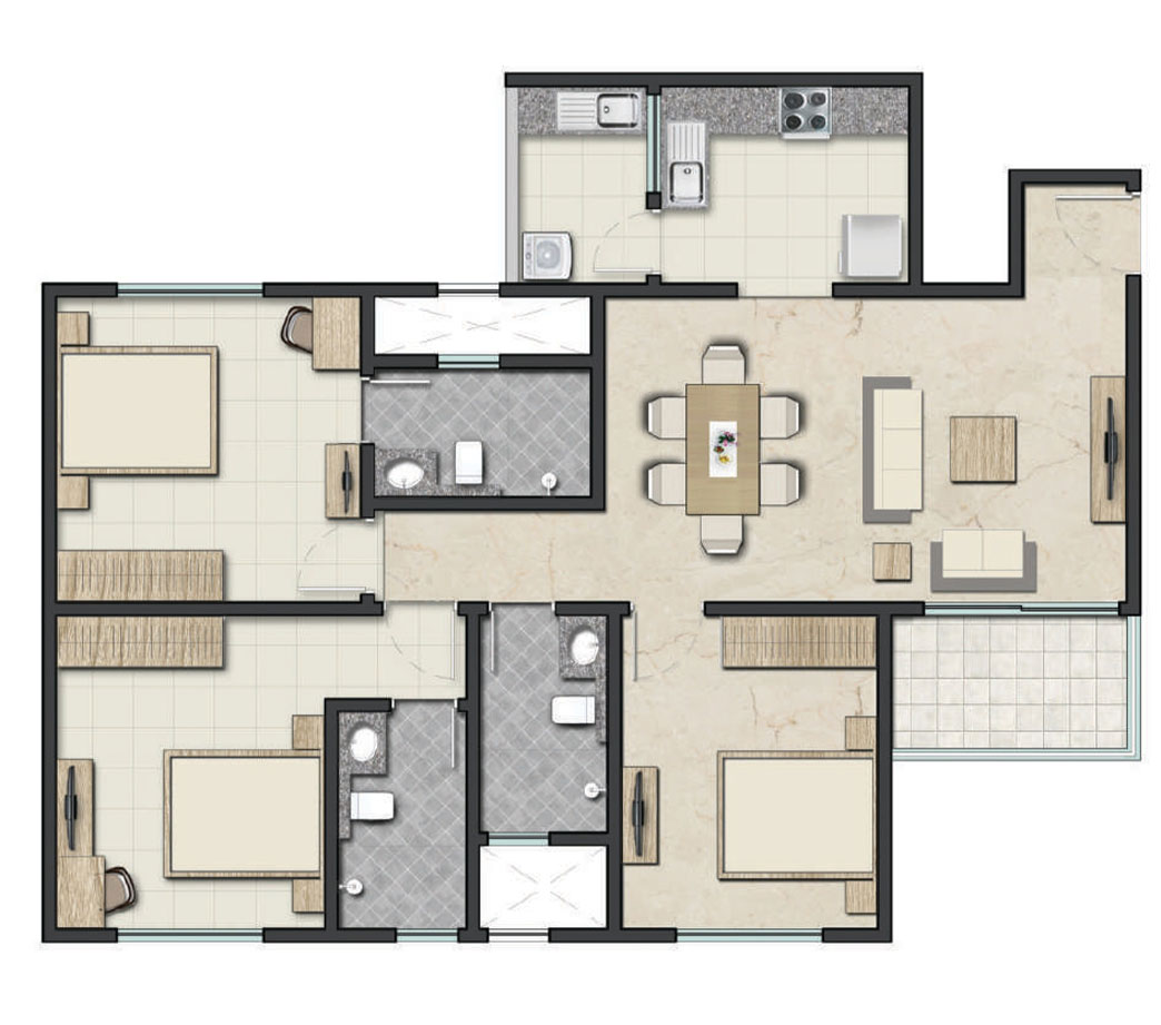 sobha royal pavilion floor plan