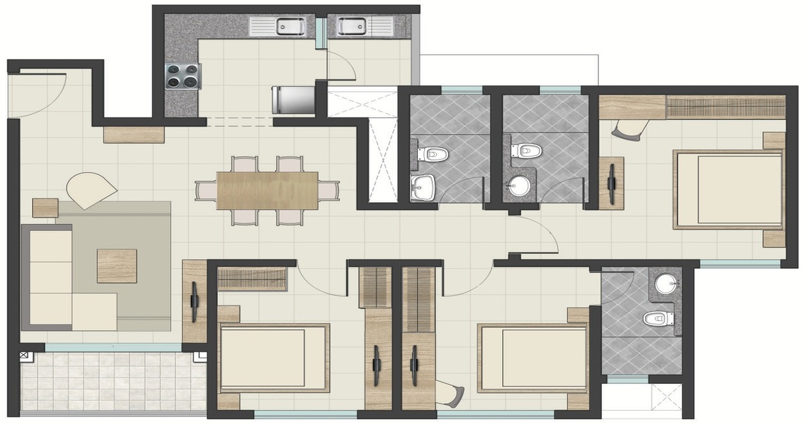 sobha Town park site layout