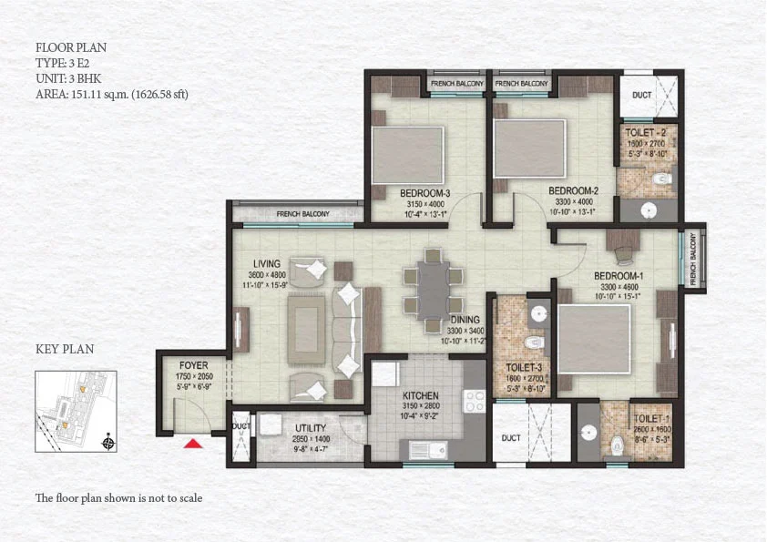 Sobha Valley View site layout