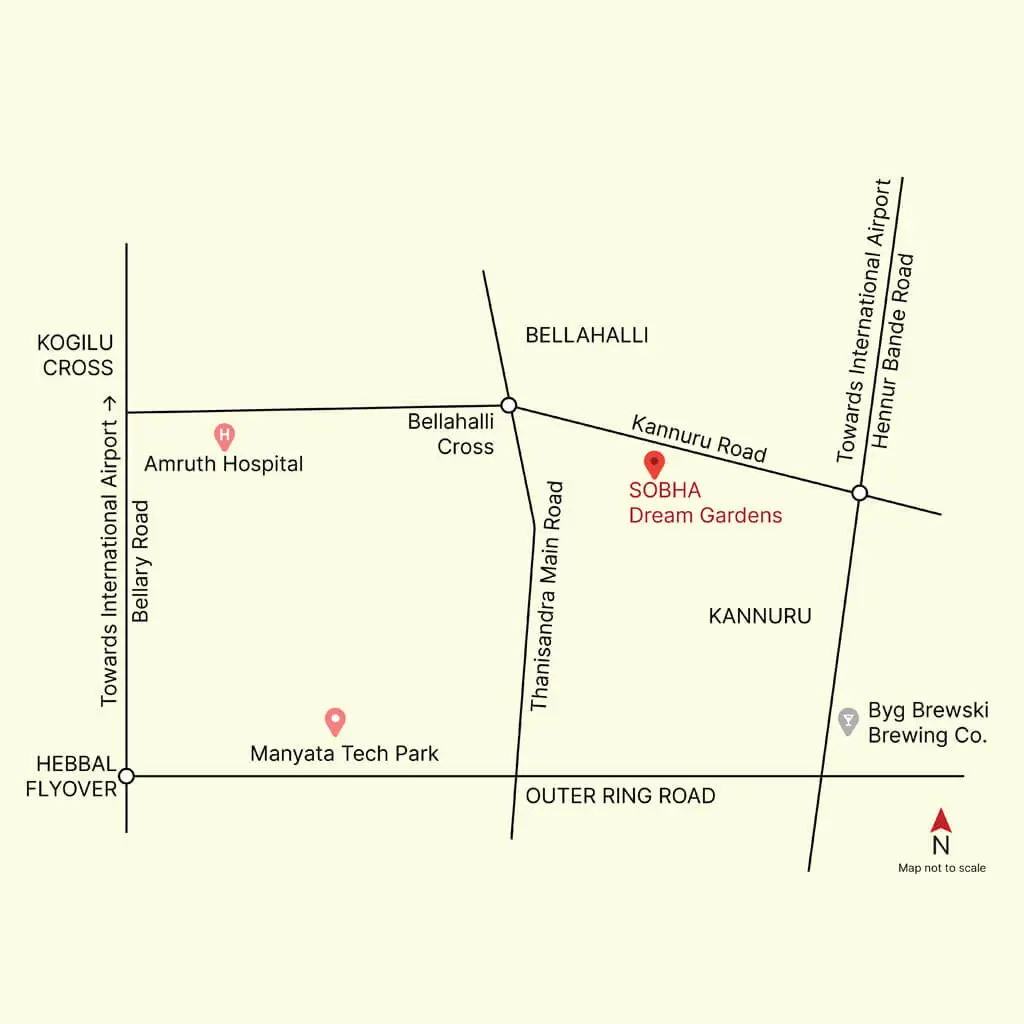 Sobha Dream Gardens directions